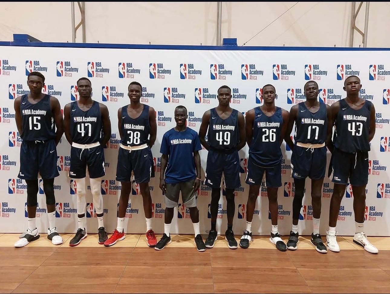 Mabil at NBA Academy Africa try outs in 2021