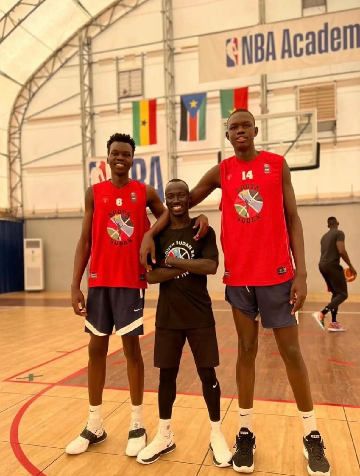 Mabil and Khaman at their first national team tryouts