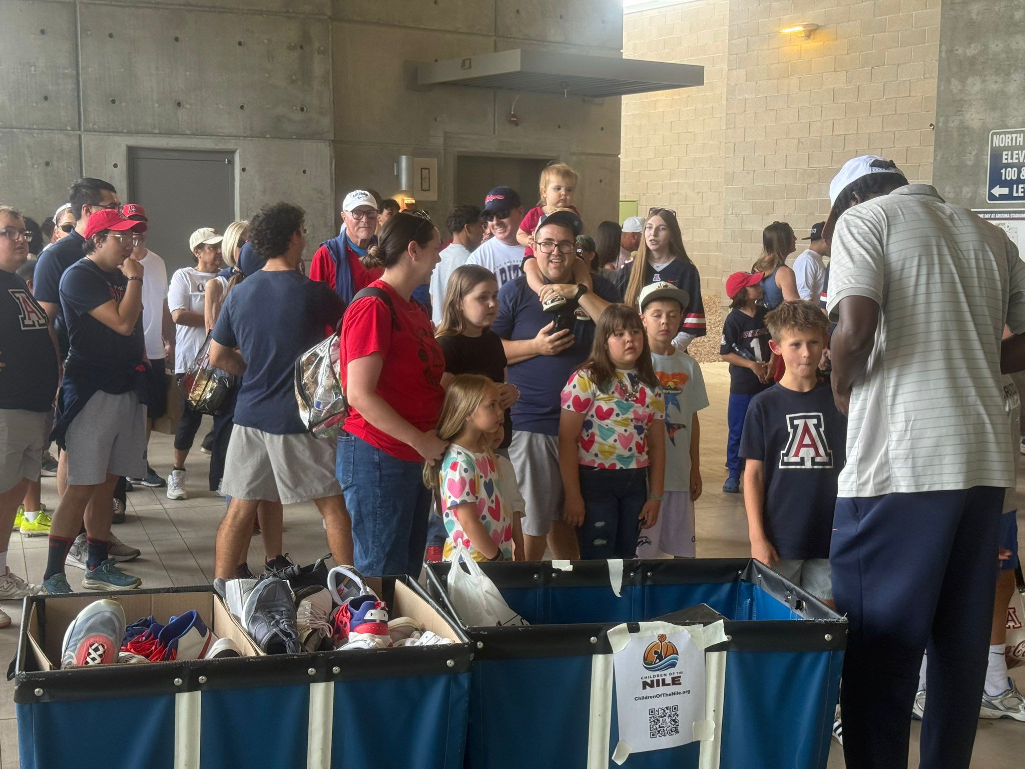Supporters of all ages stopped by our collection station