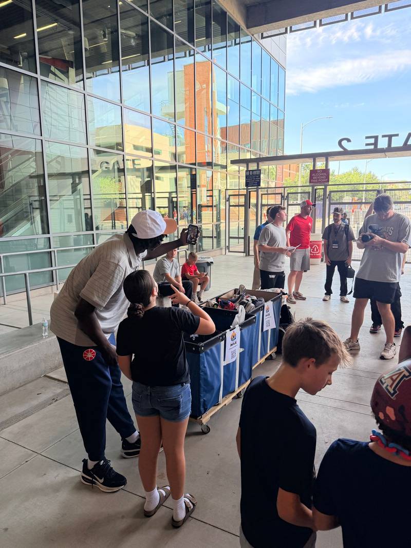 Children of the Nile Hosts a Successful Shoe Drive at the Arizona Football Spring Showcase