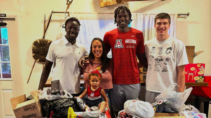 U of A, Tucson basketball stars team up to support refugee camp